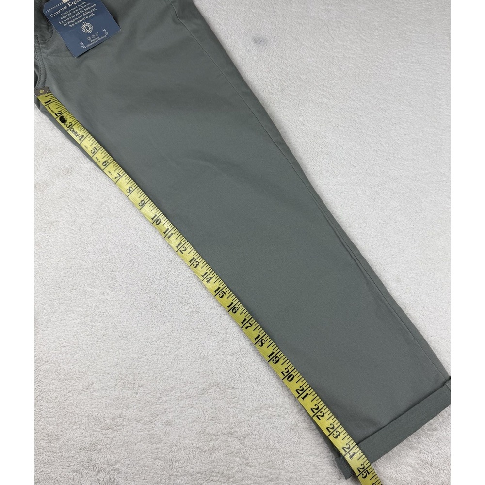NWT-Democracy Ab Solution Ankle Skimmer Olive Green Pants Elastic Waist Size 4 - Picture 15 of 16
